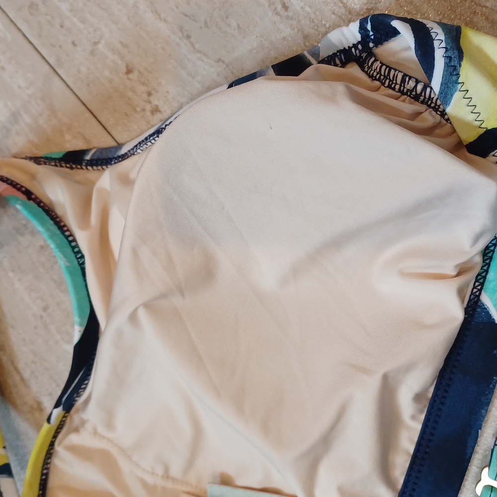 New Coastal Blue One Shoulder Bikini Top - Picture 9 of 9